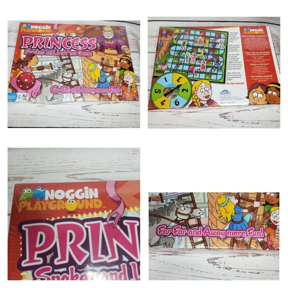 Noggin Playground Princess Snakes And Ladders Board Game Far Far And Away More